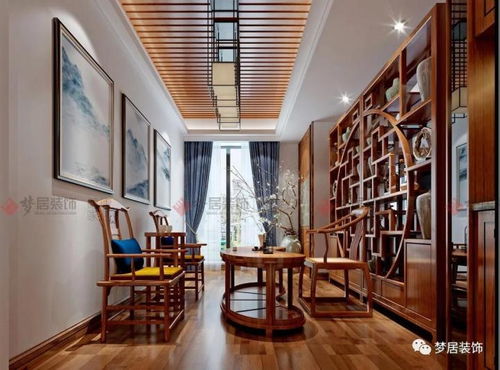 中山夢居裝飾255平中式風裝修案例，感受中式雅致家居之美